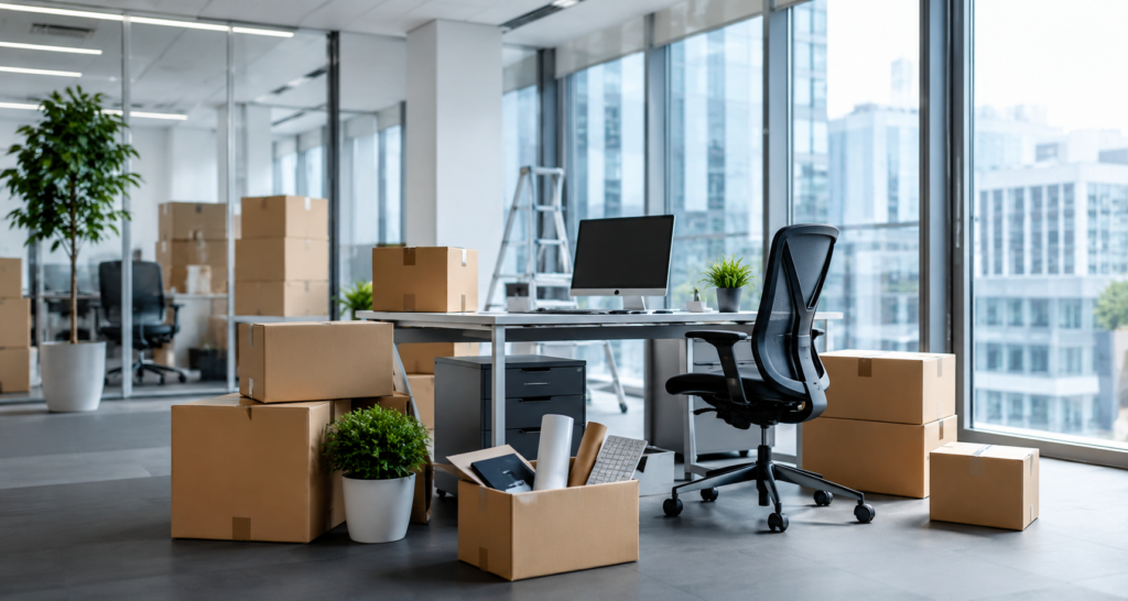 Moderner Büroumzug mit professioneller Umzugsplanung für Unternehmen und neue Arbeitswelten